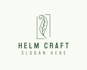 Herbal Spiral Leaf logo design