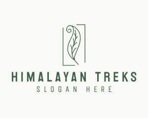 Herbal Spiral Leaf logo design