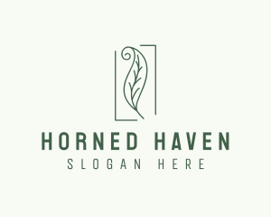 Herbal Spiral Leaf logo design