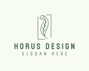 Herbal Spiral Leaf logo design