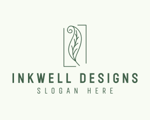 Herbal Spiral Leaf logo design