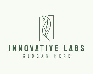 Herbal Spiral Leaf logo design