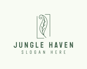 Herbal Spiral Leaf logo design