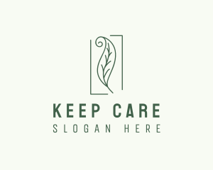 Herbal Spiral Leaf logo design