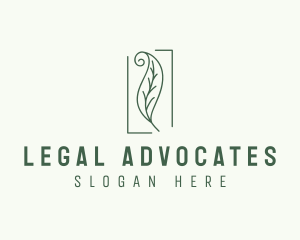 Herbal Spiral Leaf logo design