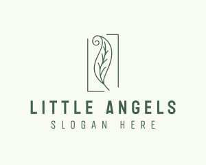 Herbal Spiral Leaf logo design