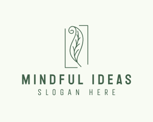 Herbal Spiral Leaf logo design