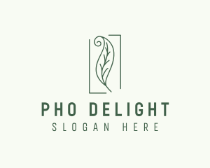 Herbal Spiral Leaf logo design