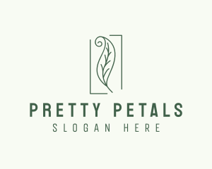 Herbal Spiral Leaf logo design