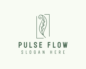 Herbal Spiral Leaf logo design