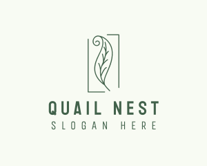 Herbal Spiral Leaf logo design