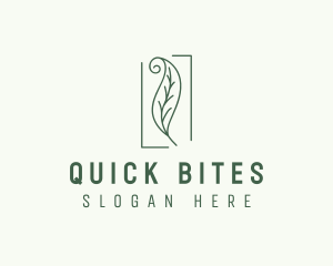 Herbal Spiral Leaf logo design