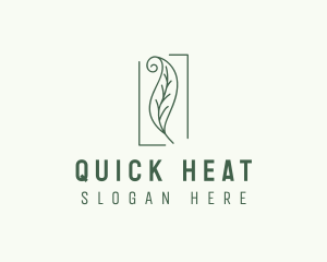 Herbal Spiral Leaf logo design