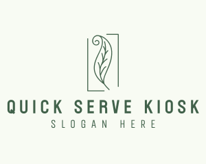 Herbal Spiral Leaf logo design