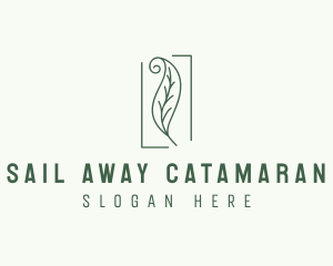 Herbal Spiral Leaf logo design