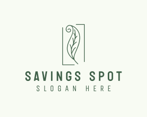 Herbal Spiral Leaf logo design