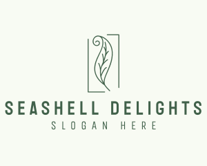 Herbal Spiral Leaf logo design