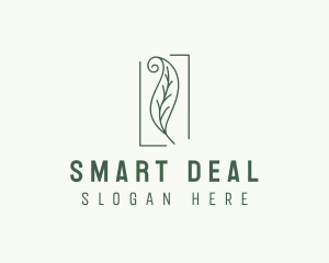 Herbal Spiral Leaf logo design