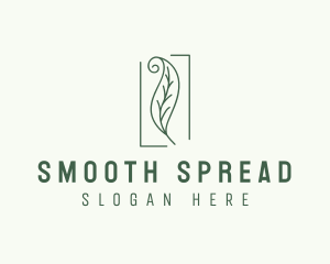 Herbal Spiral Leaf logo design