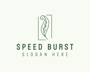 Herbal Spiral Leaf logo design