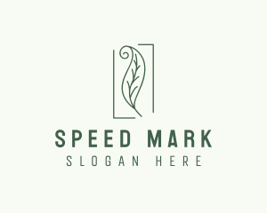 Herbal Spiral Leaf logo design