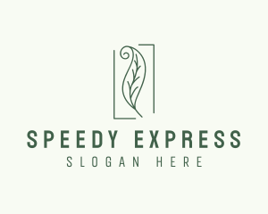 Herbal Spiral Leaf logo design