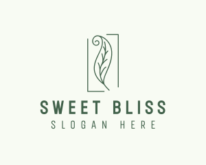 Herbal Spiral Leaf logo design