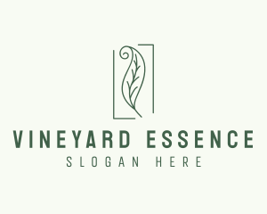 Herbal Spiral Leaf logo design