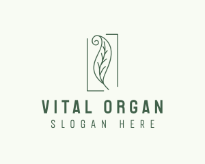 Herbal Spiral Leaf logo design