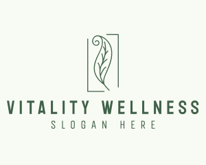 Herbal Spiral Leaf logo design