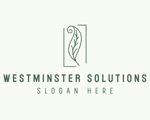 Herbal Spiral Leaf logo design