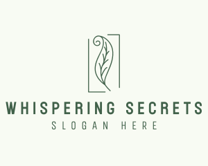 Herbal Spiral Leaf logo design