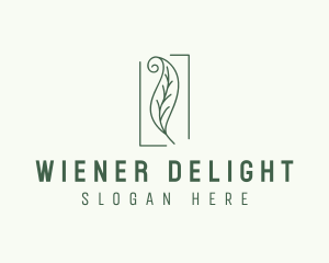 Herbal Spiral Leaf logo design