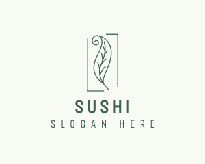 Herbal Spiral Leaf logo design