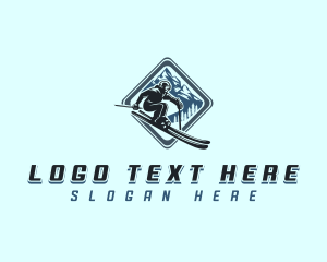 Gondola - Mountain Snow Skiing logo design