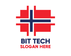 Modern Norway Tech logo design