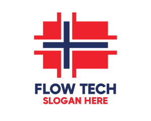 Modern Norway Tech logo design