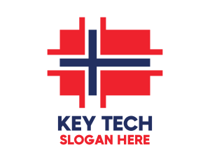 Modern Norway Tech logo design