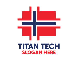 Modern Norway Tech logo design