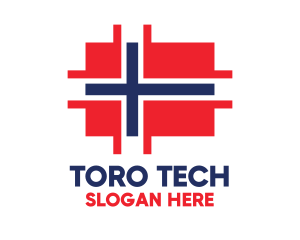 Modern Norway Tech logo design