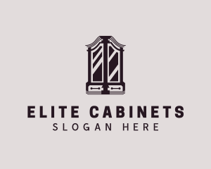 Cabinet - Cabinet Mirror Furniture logo design