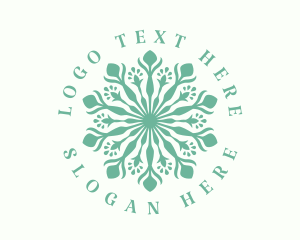 Blooming - Eco Flower Mandala logo design
