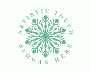 Eco Flower Mandala logo design