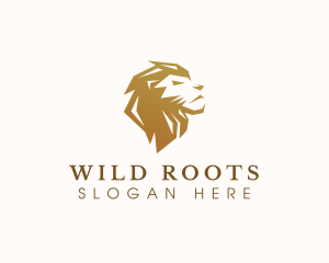 Wild Lion Jungle logo design