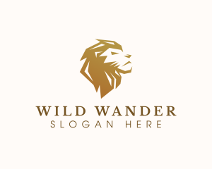 Wild Lion Jungle logo design