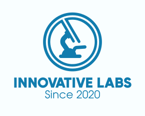 Blue Science Laboratory logo design