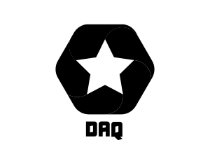 Hexagon Star Badge logo design