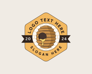 Badge - Beehive Honeycomb Farm logo design