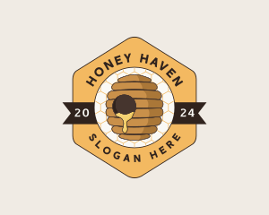 Beehive Honeycomb Farm logo design