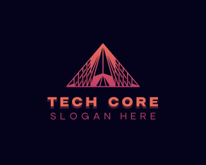 Generic Pyramid Tech logo design